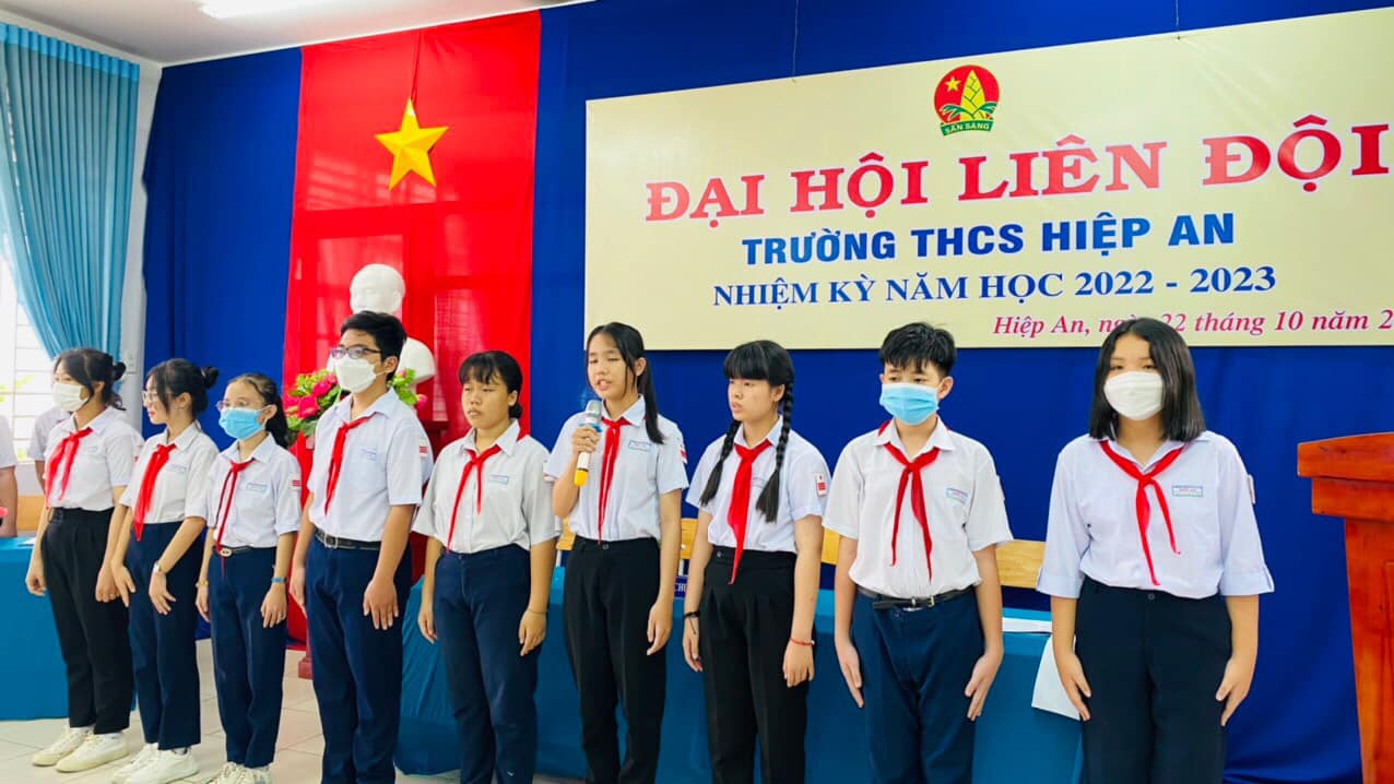 Đại hội Liên đội trường THCS Hiệp An nhiệm kỳ 2022-2023