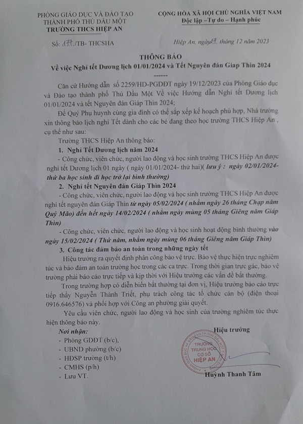 lich nghi tet 2024