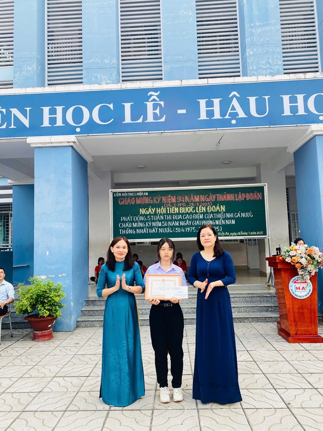 Liên đội Trường THCS Hiệp An tổ chức chương trình "Ngày hội Thiếu nhi vui khỏe - Tiến bước lên Đoàn"