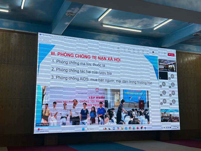 Trường THCS Hiệp An tham gia tập huấn đảm bảo an ninh trật tự, an toàn trường học năm 2025