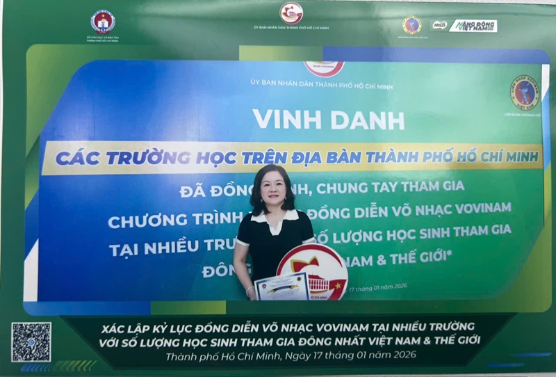 Trường THCS Hiệp An tham gia chương trình Vinh danh các trường học trên địa bàn Thành phố Hồ Chí Minh