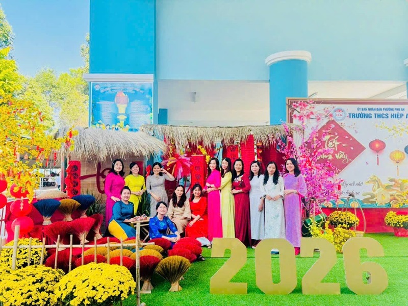 Trường THCS Hiệp An Rộn Ràng Sắc Xuân 2026
