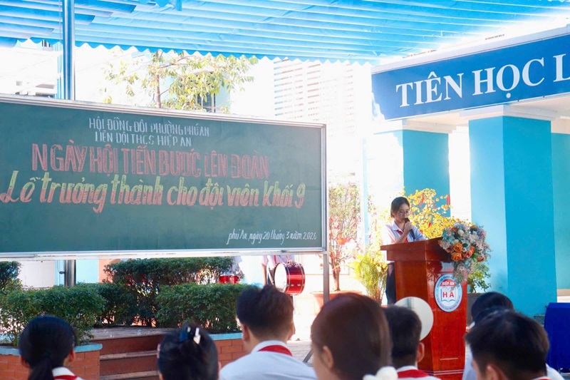 Liên Đội Trường THCS Hiệp An Tổ Chức Ngày Hội “Tiến Bước Lên Đoàn” Và Lễ Trưởng Thành Đội Cho Học Sinh Khối 9