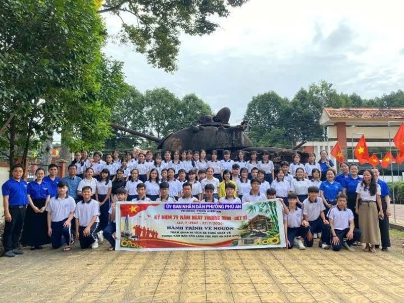 Trường THCS Hiệp An Tổ Chức Hành Trình Về Nguồn Kỷ Niệm 79 Năm Ngày Thương Binh – Liệt Sĩ (27/7/1947 - 27/72026)